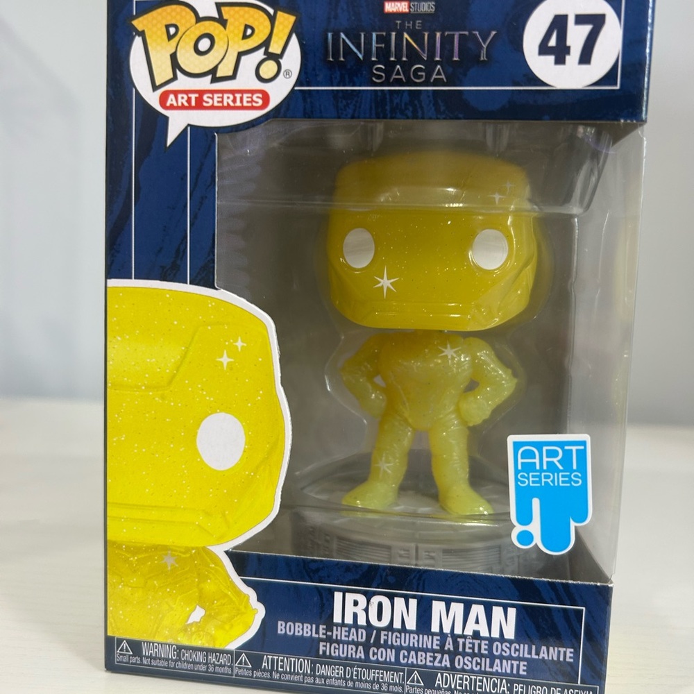 Funko Pop Art Series Iron Man in Vivid Yellow